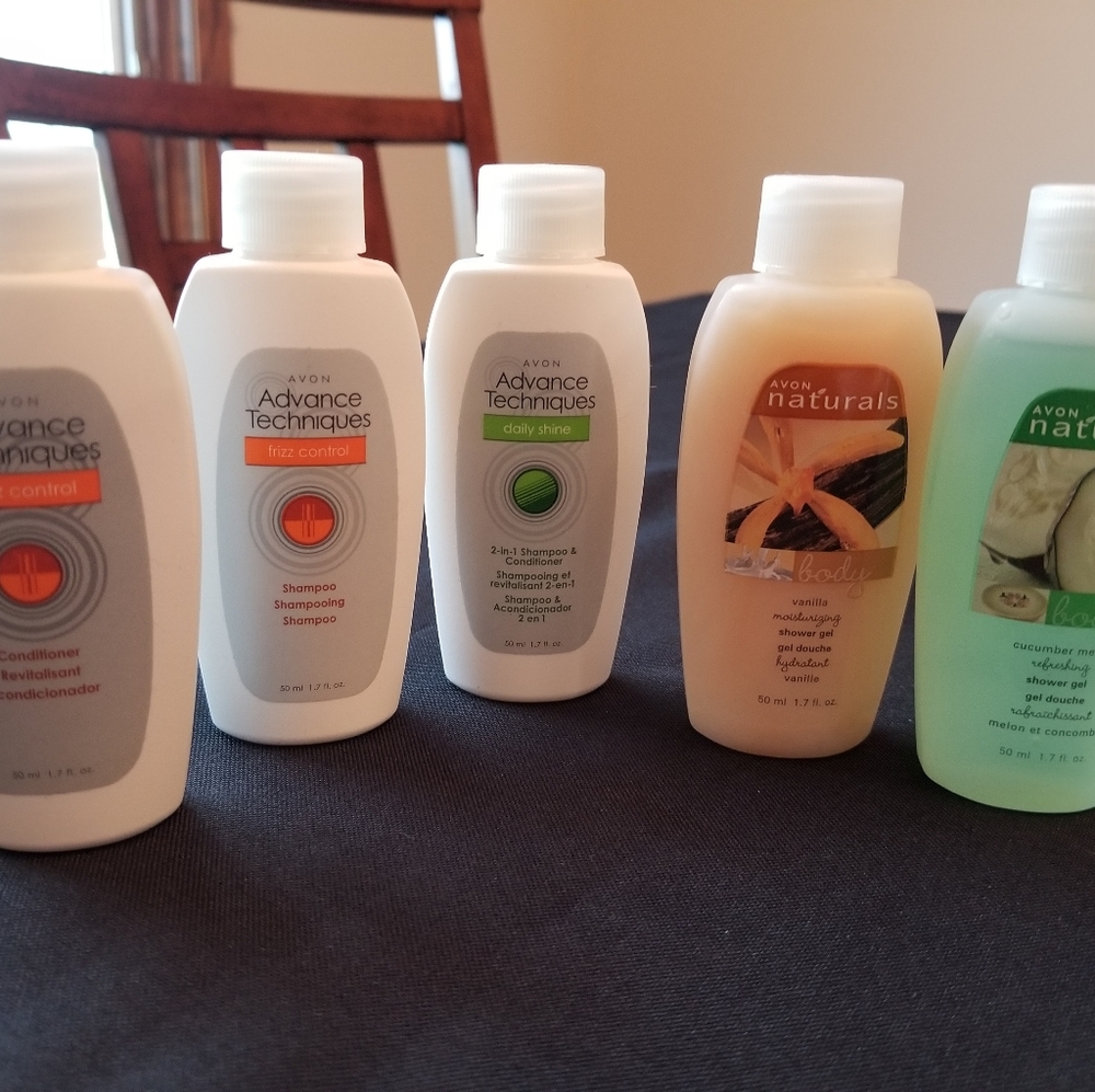 Avon Travel Size Shampoo, Conditioner & Shower Gel - Picture 1 of 2